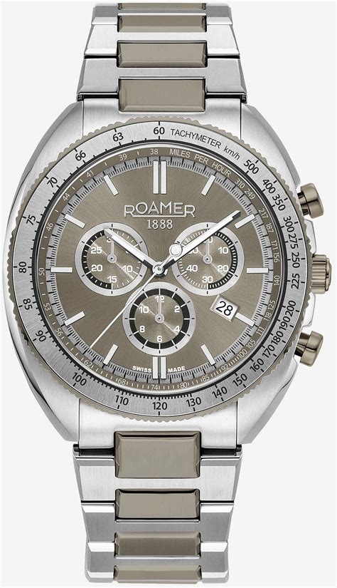 Roamer Watch Power Chrono Grey 868837 44 45 70 W Hamond Luxury Watches