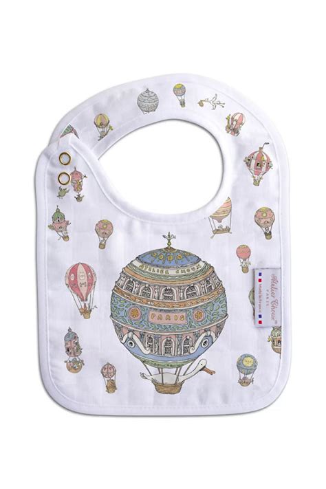 Atelier Choux Paris Satin Bib Hot Air Balloon