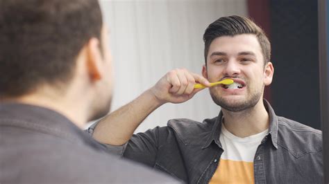 Happy Person Brushing Teeth