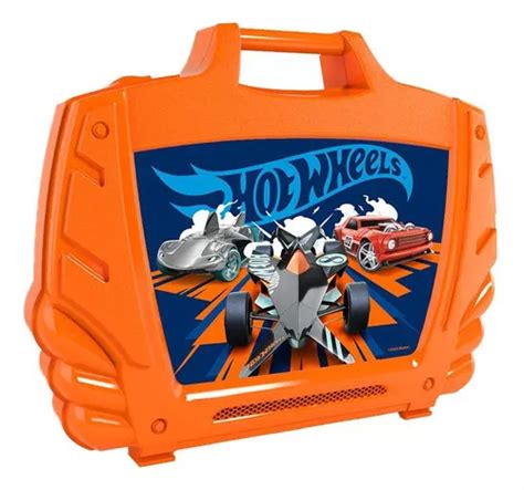 Hot Wheels Maleta Porta Carrinhos Laranja Fun Divirta Se Parcelamento Sem Juros