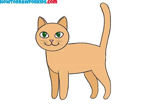 How to Draw a Cat - Easy Drawing Tutorial For Kids