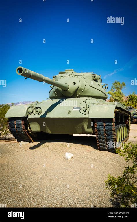 WWII Army tank at the General Patton Memorial Museum, Indio, California ...