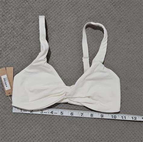 Skims Intimates Sleepwear Skims Twist Set Bralette And Bikini Panties Xs Small Marble