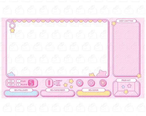 Twitch Stream Overlay Cute Pink Kawaii Simple Etsy - vrogue.co