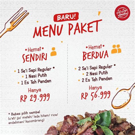 menu  sei sapi lamalera restaurant bandung jl bagusrangin noa
