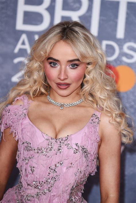 Sabrina Carpenter Sexy Cleavage Brit Awards Hot Celebs Home