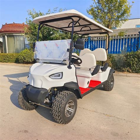 Durable Seats Electric Lifted Hunting Golf Cart With Steel Frames