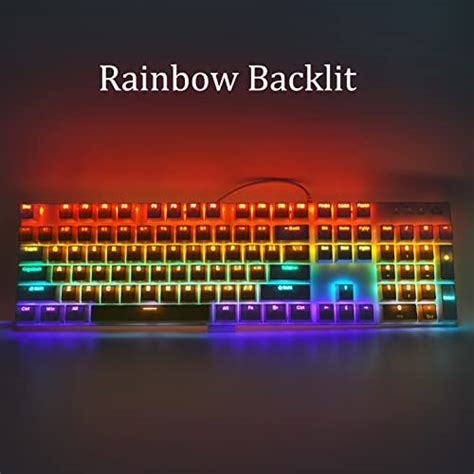 Basaltech Mechanical Gaming Keyboard With Rainbow Led Backlit Key