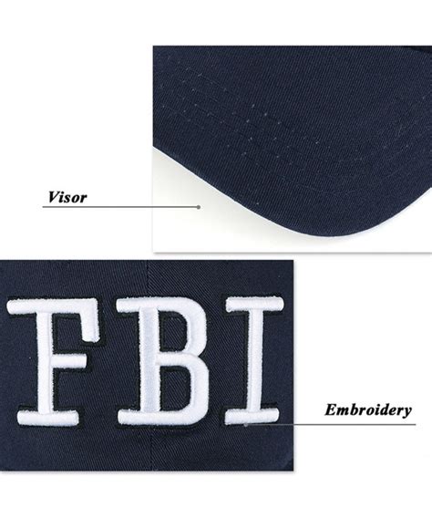 FBI Hat Women Baseball Hats Gorras Trucker Cap Embroidered FBI For Men Navy Blue Black CZ189IRTKL5