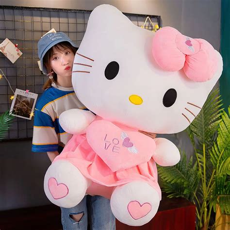 Big Size Cute Sanrio Hello Kitty Pink Melody Plushie Doll Hello Kitty ...