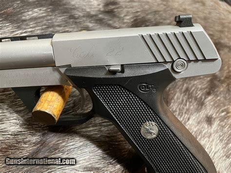 Colt 22 Semi Auto Pistol Stainless 22 Long Rifle Great Condition