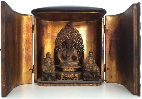 Very Rare Outstanding Late Edo Period Triple Nyorai Buddha Catawiki