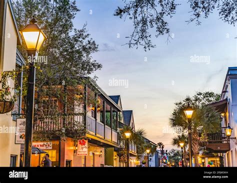 Historic District St George Street St Augustine Florida Editorial