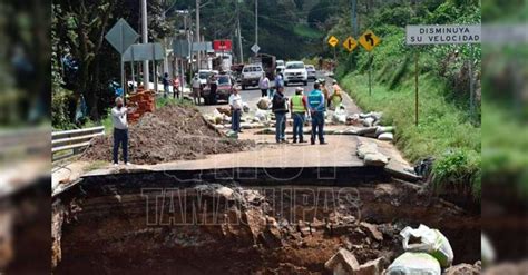 Hoy Tamaulipas Evacuan A Familias Por Colapso De Carretera Amozoc