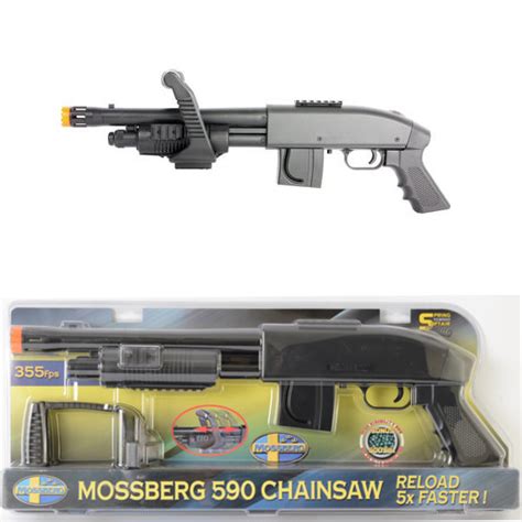 Mossberg M590 Chainsaw Spring Airsoft Shotgun 355 Fps 1h3 27