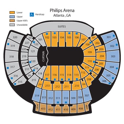 Philips Arena Seating Chart Cabinets Matttroy