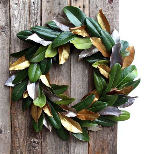 Easy Free Diy Magnolia Wreath A Piece Of Rainbow