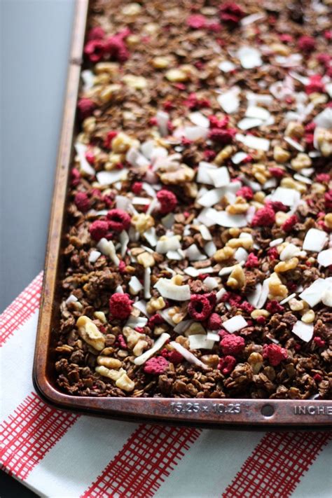 Chocolate Raspberry Granola Dietitian Debbie Dishes