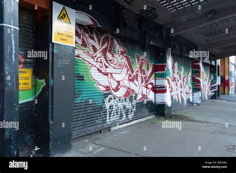 Brighton Graffiti Mural Painting Stock Photo Alamy