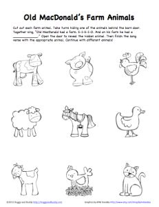 Peek-A-Boo Farm Animals Activity (Free Printable) - Buggy and Buddy