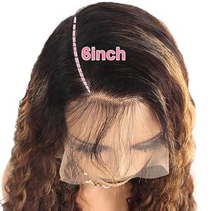 Amazon Honey Blonde Ombre Lace Front Wig Human Hair 13x6 Highlight Loose Deep Wave Lace