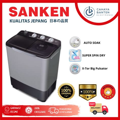 Jual Mesin Cuci Sanken Tw Kg Tabung Japan Technology Low Watt