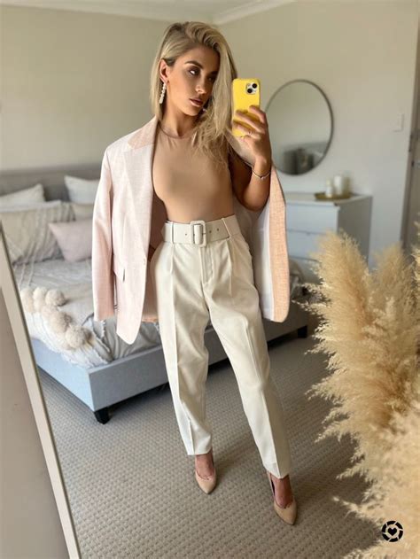Nude Classy Suit Outfit In Nude Outfits Classy Suits Stylish Work Outfits