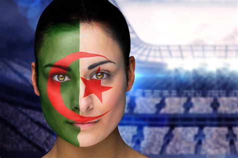 Premium Photo Composite Image Of Beautiful Iran Fan In Face Paint