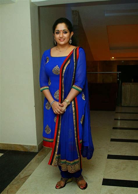 actress kavya madhavan  blue churidar hd  indian actress hot