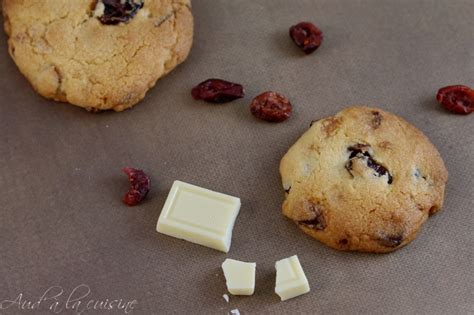 Recette De Cookies Au Chocolat Blanc Et Cranberries