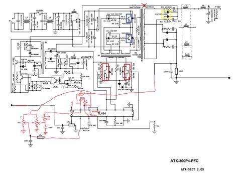 450w ATX Power Supply Circuit Diagram in PDF Format