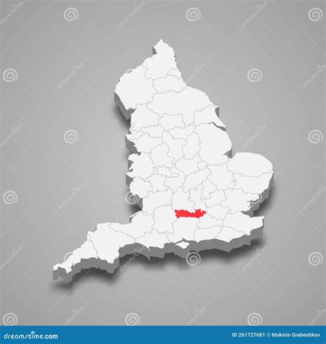 Berkshire County Location within England 3d Map Stock Vector ...