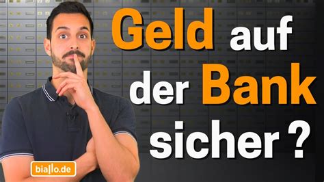 Einlagensicherung Wie Sicher Ist Mein Geld Bei Der Bank YouTube