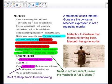 Macbeth Act Scene And Scene Analysis And Revision Youtube