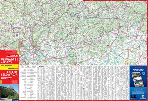 Czechy I S Owacja Mapa Samochodowa W Kartonowej Oprawie