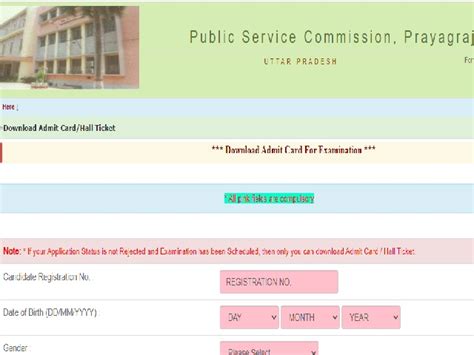 Uppsc Pcs Prelims Admit Card Exam On Oct Check Important