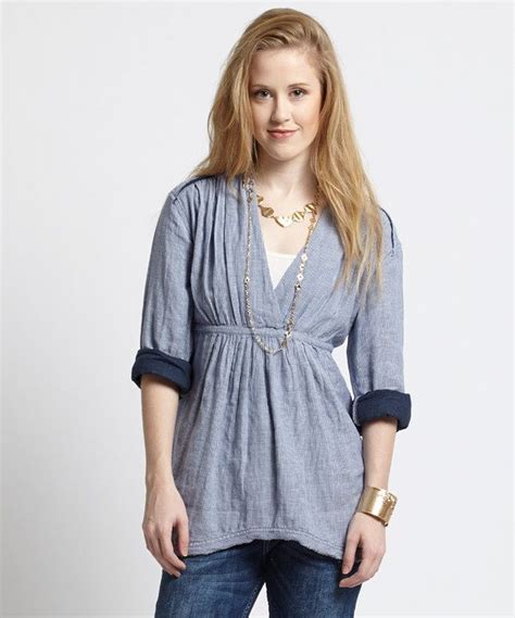 Look At This Free People Blue Stripe All Who Wander Top On Zulily