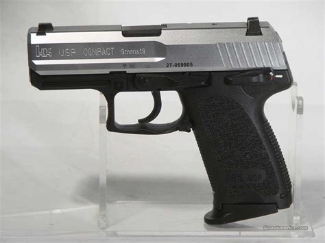 H&K USP 9mm Compact Two Tone for sale