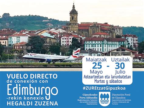 Estrategia Empresarial Vuelo Directo Entre Hondarribia Y Edimburgo