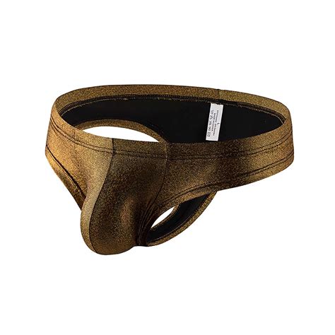 Srogem Mens Sexy Bikini Swimwear Elastic Colorful Bikinis Low Rise Briefs Underwear Sexy