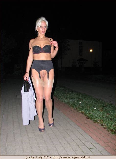 Leggy German Milf In Silk Stockings Posing In Public Porn Pictures XXX Photos Sex Images
