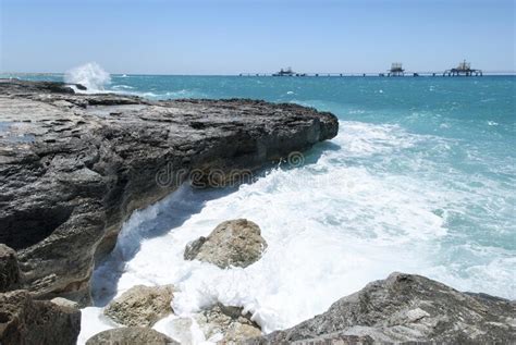 Grand Bahama Island Coastline And Waves Stock Photo Image Of Eroded