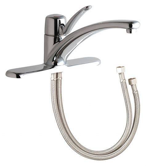 Chicago Faucets Gpm Flow Rate Single Lever Hot And Cold Water Fj E Abcp
