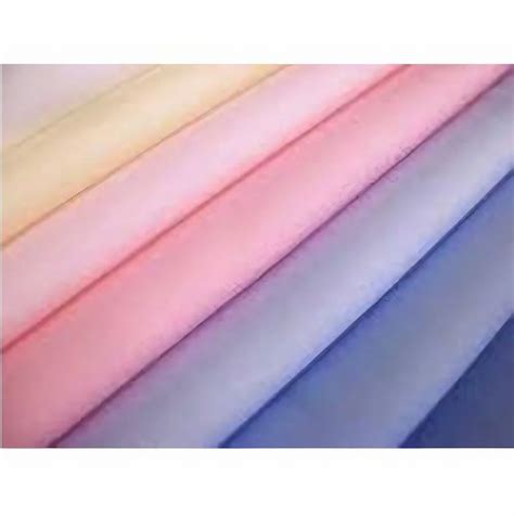 Cotton Plain Shirting Fabric Packaging Type Polybag GSM 100 150 At