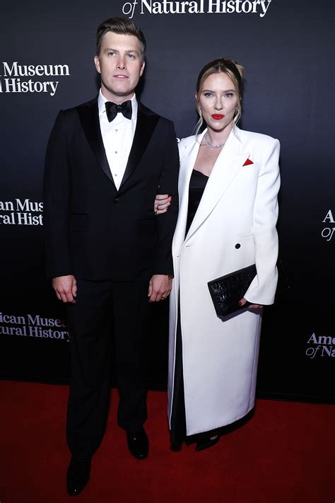 Syncx Scarlett Johansson And Husband Colin Jost Coordinate At Museum Gala