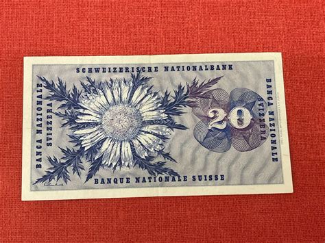 20 Franken Note 1972 Wenig Gebraucht TOP Kaufen Auf Ricardo