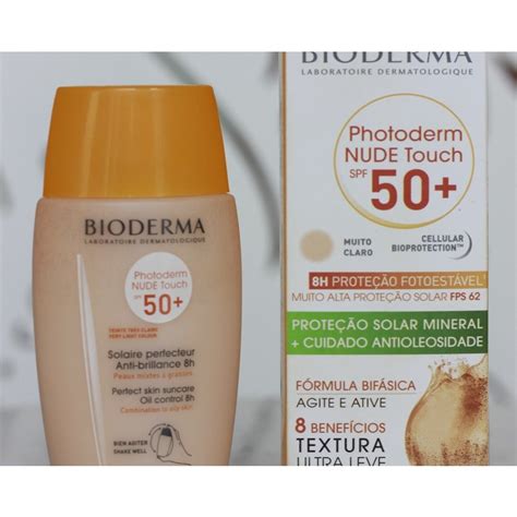 Protetor Solar Bioderma Photoderm Nude Touch Fps Claro Ml Shopee Brasil