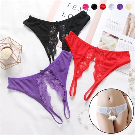 Femmes Sexy Ouvert Entrejambe Culottes Slips Entrejambe Lingerie Sous R Eur Picclick Fr