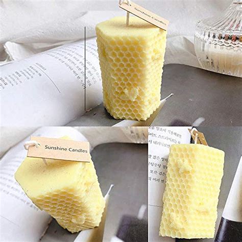 Fewo Pack D Bee Honeycomb Candle Molds Beehive Silicone Mold For