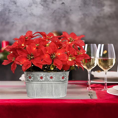 Rustic Poinsettia Arrangements